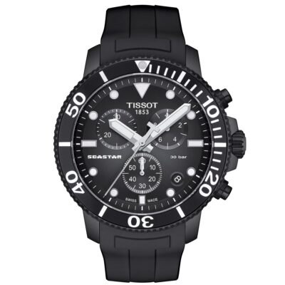 Tissot Seastar 1000 Chronograph Men's Black Watch - T1204173705102
